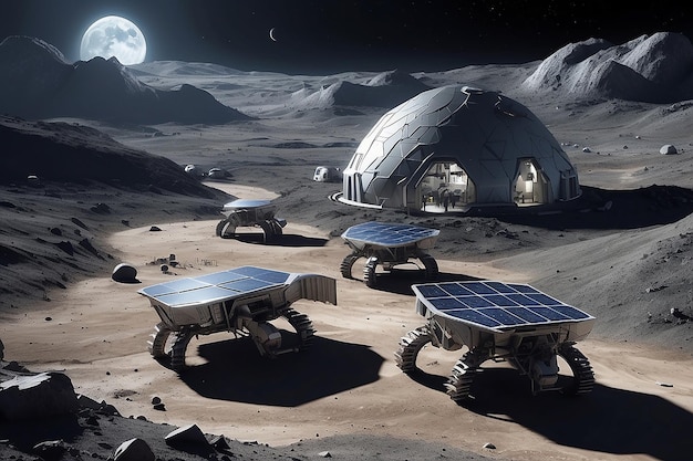 Sustainable Lunar Mining Colony