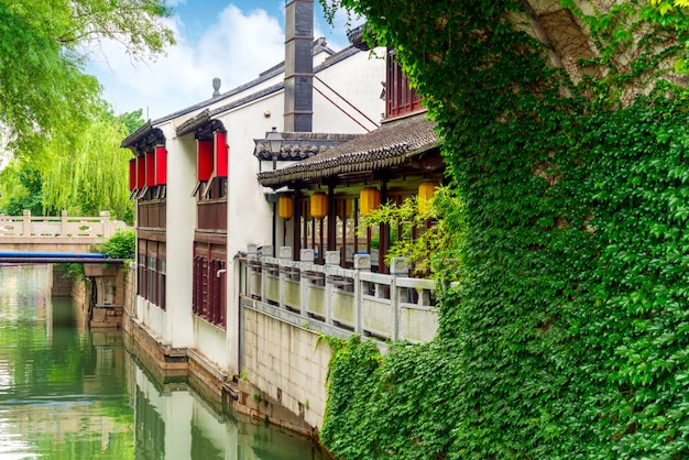 Suzhou ancient town night view