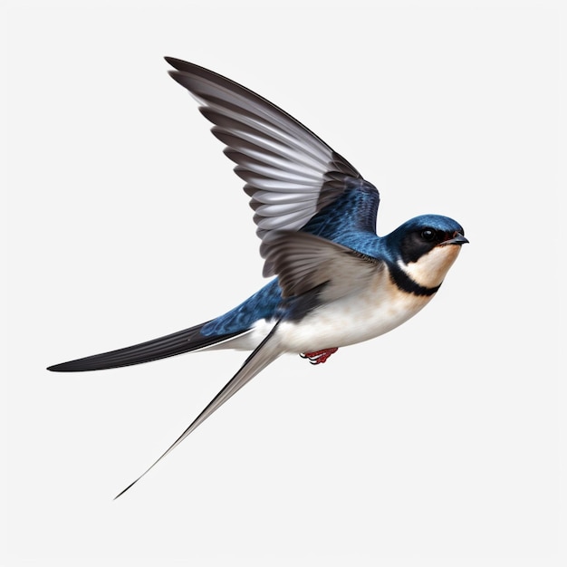 Swallow with white background high quality ultra hd