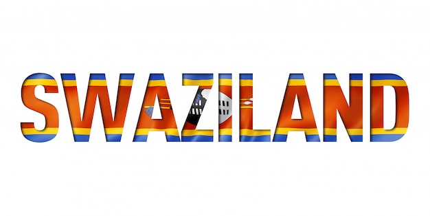 Swaziland flag text font