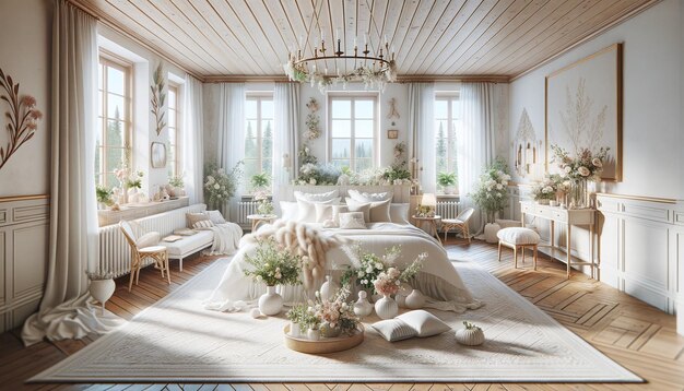 Swedish Wedding Bliss A Bright and Airy Bridal Suite Awaits