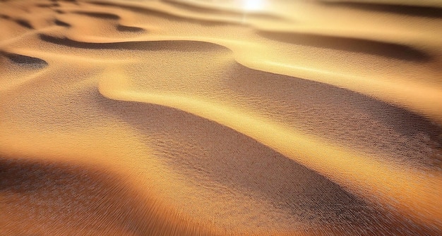 Sweeping Desert Dunes Under Clear Blue Sky A Serene Landscape