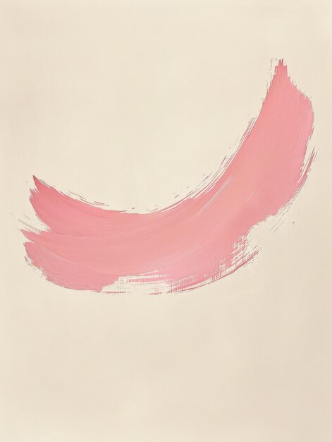 Sweeping pink brushstroke adding a touch of softness to the canvas