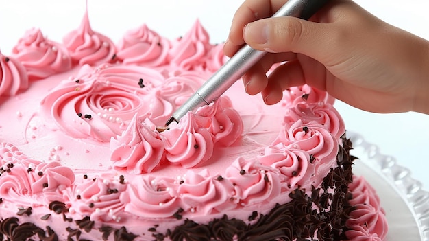 Photo sweet artistry cake decorating with flourish and frosting