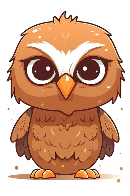 Sweet Baby Eagle Illustration