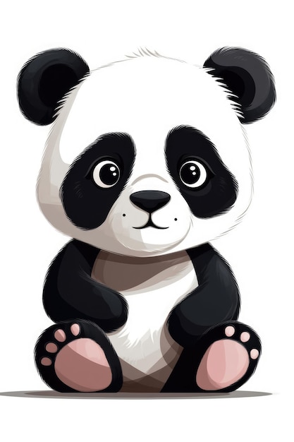 Sweet Baby Panda Illustration