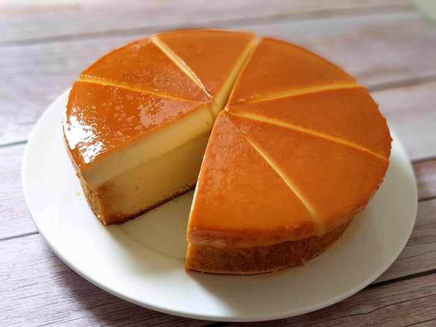 Sweet Caramel Custard Cake