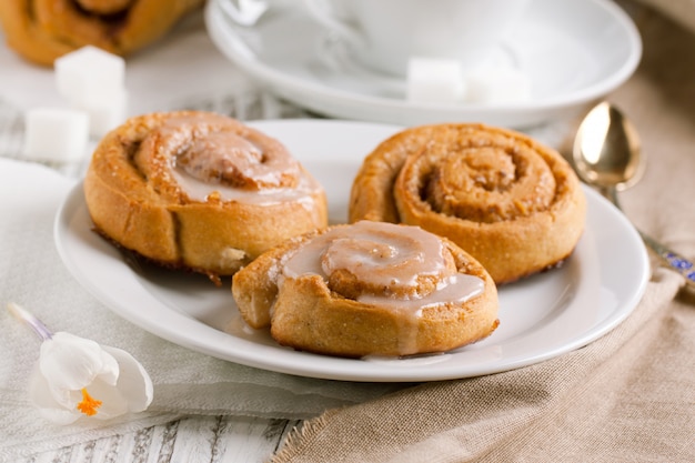 Sweet cinnamon buns