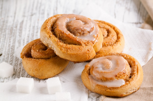 Sweet cinnamon buns