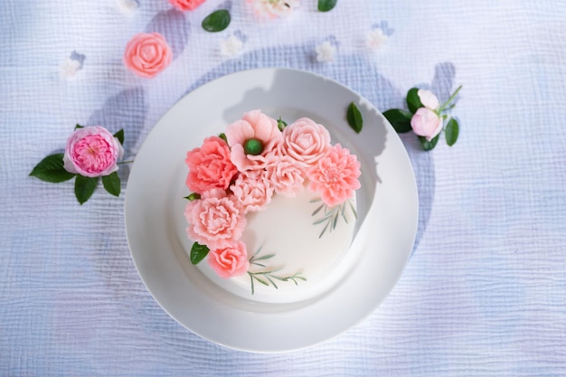 Sweet Colourful Flowers Milk jelly cake, Beautiful flower shaped coconut milk jelly cake.