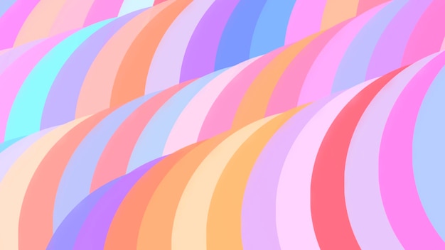 Sweet crescents cute colorful art background