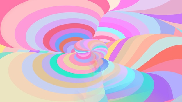 Sweet cute colors twisted art background