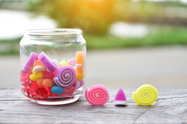 Sweet Jelly Beautiful color in glass bottles