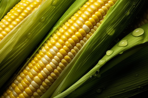 Sweet and Juicy Fresh Corn CloseUp Corn photo