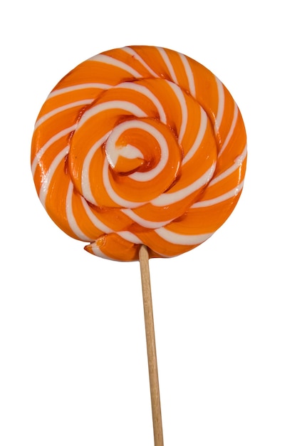 Sweet lollipop isolated on white background