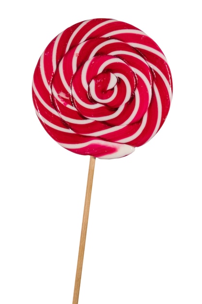 Sweet lollipop isolated on white background