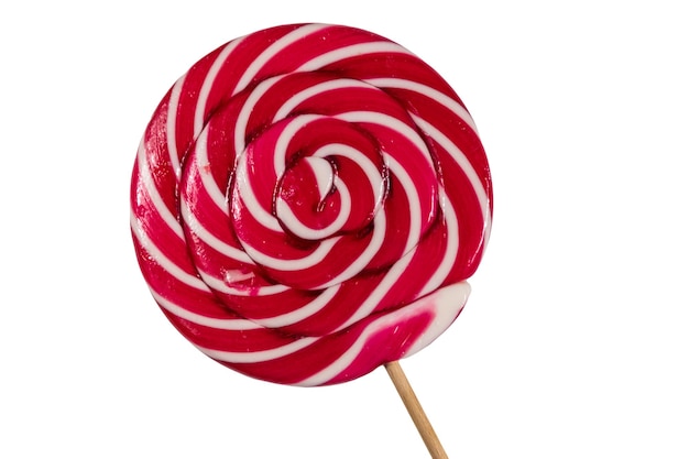 Sweet lollipop isolated on white background