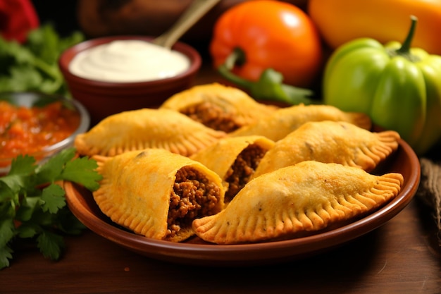 Photo sweet mexican pumpkin empanadas