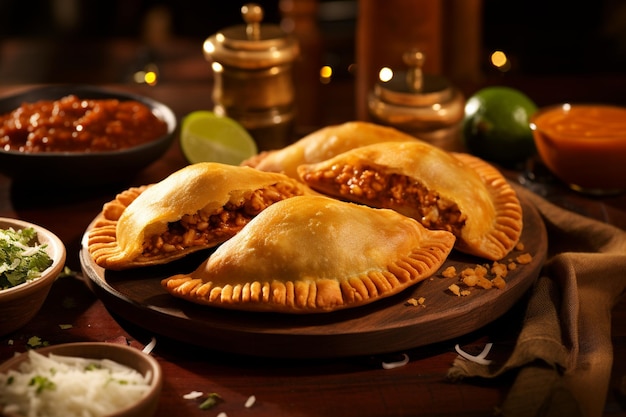 Photo sweet mexican pumpkin empanadas