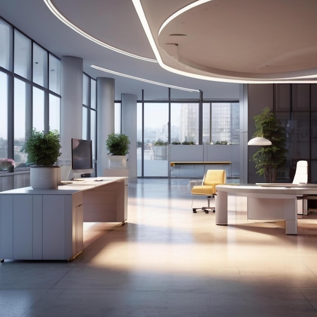 sweet modern dreamy corporate office interior