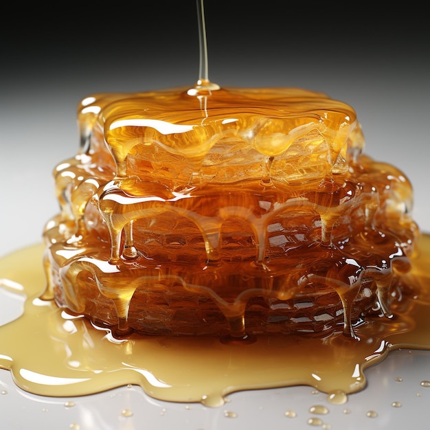 Sweet original honey from bees