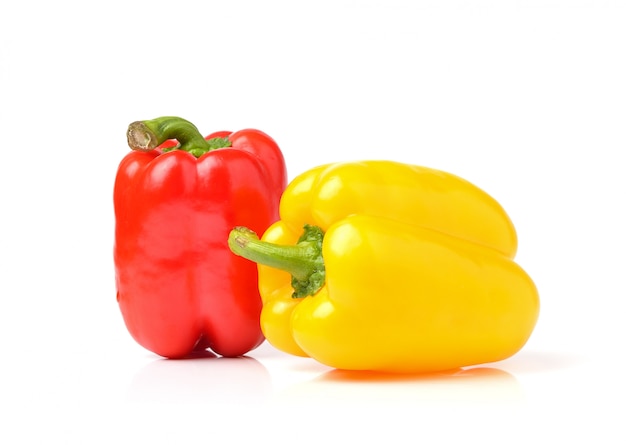 Sweet pepper isolated on a white space