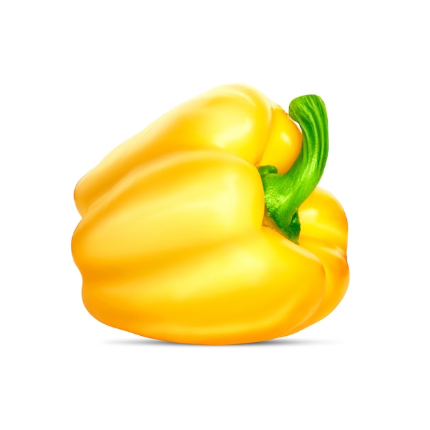 Sweet pepper on a white surface