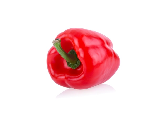 Sweet peppers isolated on white background