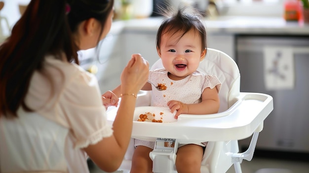 Sweet Portrait of an Asian Baby Girl