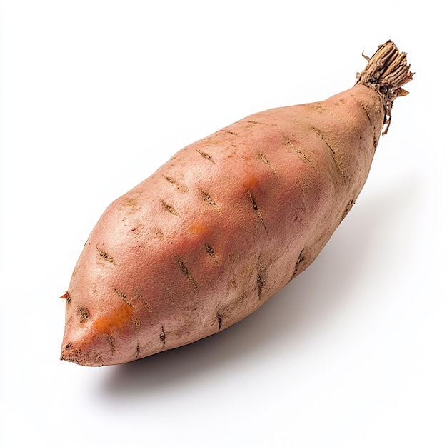 Sweet Potato on White Background