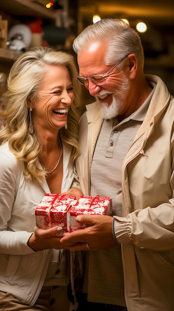 A Sweet Surprise Young Couple's Romantic Valentine's Day Celebration with Heartfelt Gift Exchange