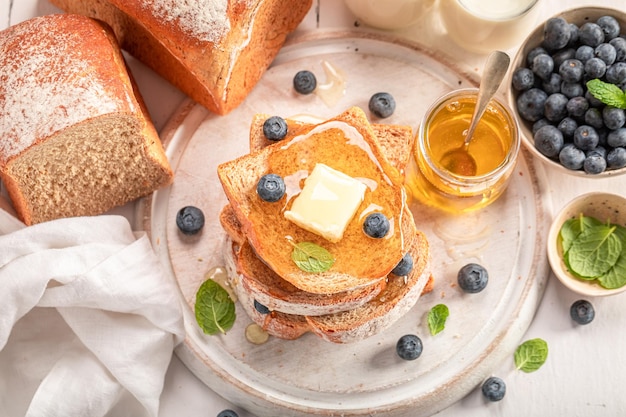 Sweet and tasty bread as a perfect breakfast