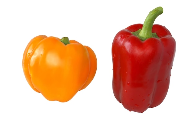 Sweet yellow red pepper