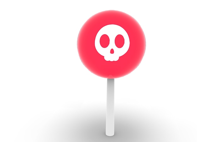 Sweets lollipops for halloween on the background 3drendering