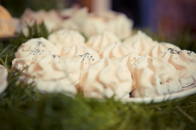 Sweets on the wedding table Vintage color