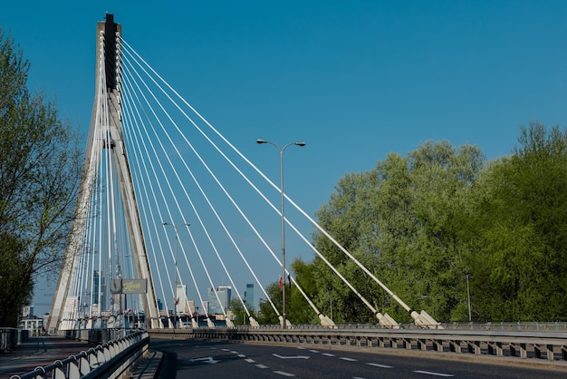 Swietokrzyski Bridge over the Vistula River