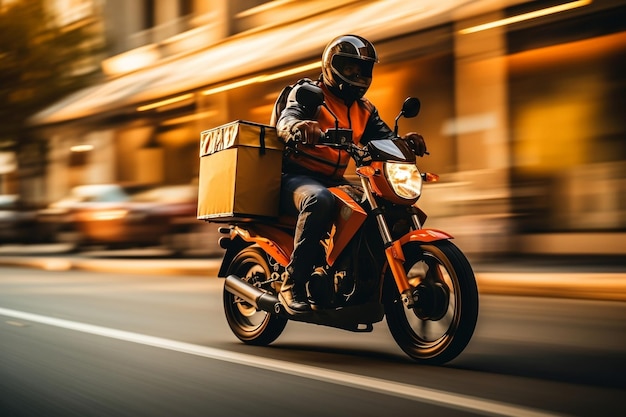 Swift and Dependable Motorcycle Delivery Services Generative Ai