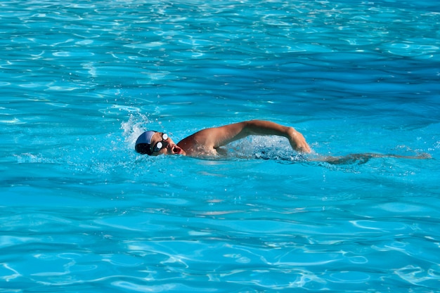 Swimming man