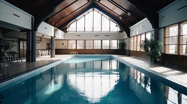 The swimming pool at the hotel at the abbey