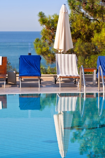 Swimming pool on a sunny day