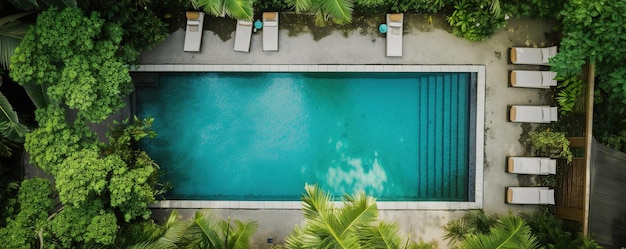 swimming pool top view