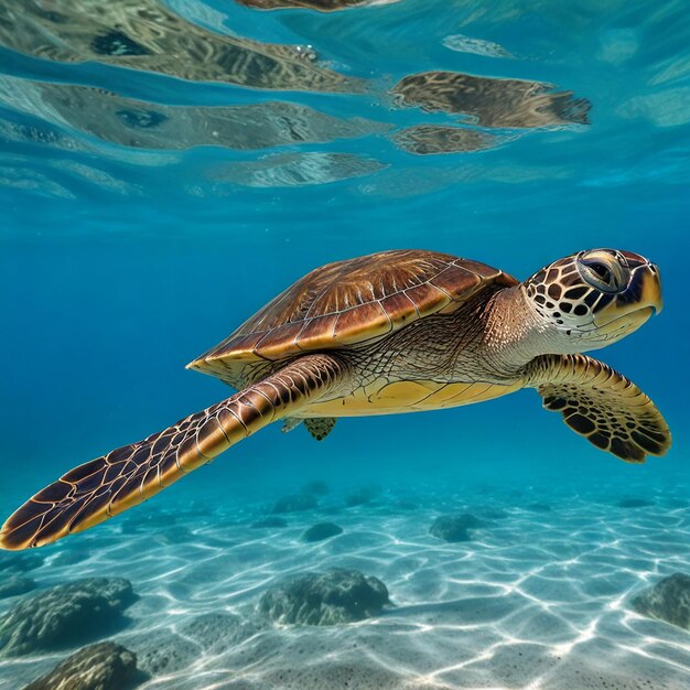 Swimming turtle