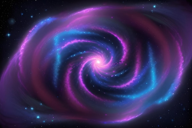 Photo swirlin dynamic vortex of cosmic energy background with vibrant shades