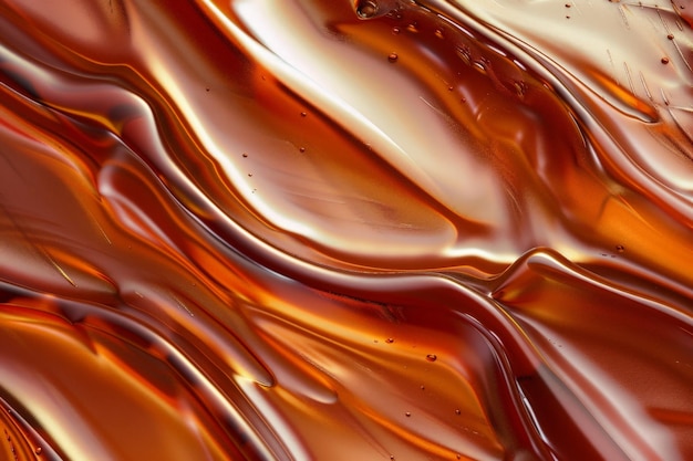 Swirling amber liquid abstract background