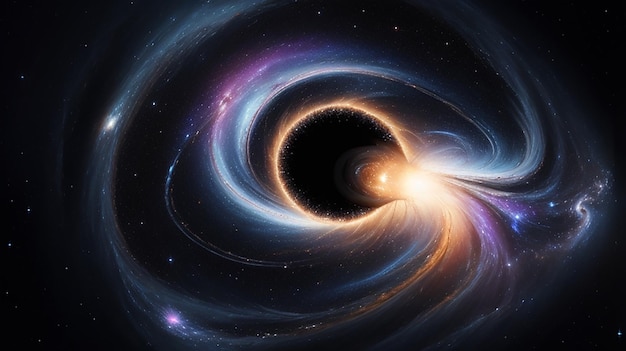 Swirling Galaxies and the Mysterious Black Hole