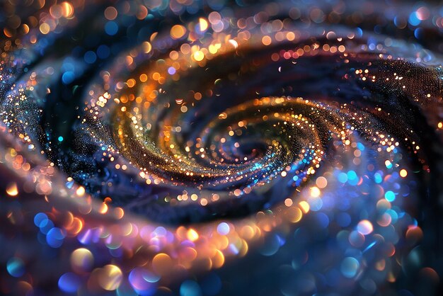 Swirling Glittery Melange of Colors