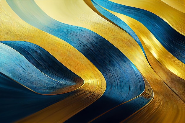 Swirling golden and blue background