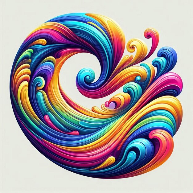 swirling holographic pattern design