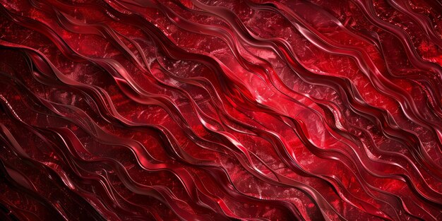 Swirling red and orange pattern on a bold red backdrop Energetic abstract composition