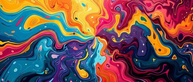 Swirls in Psychedelic 1960s Style